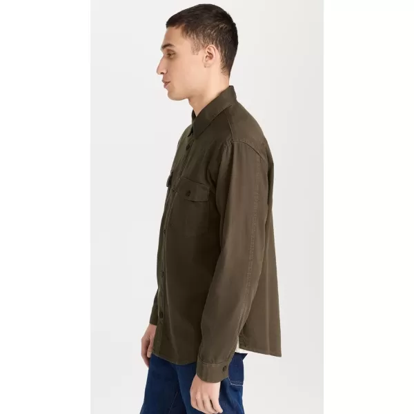 FRAME Mens Fashion Denim ShirtDark Olive