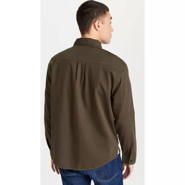 FRAME Mens Fashion Denim ShirtDark Olive