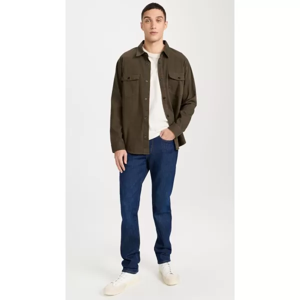 FRAME Mens Fashion Denim ShirtDark Olive