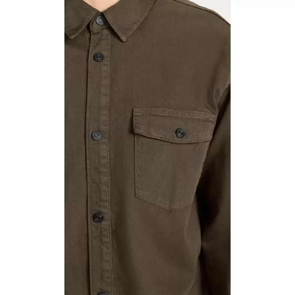 FRAME Mens Fashion Denim ShirtDark Olive