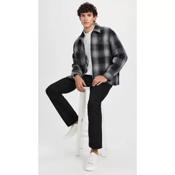 FRAME Mens Plaid Wool JacketGrey