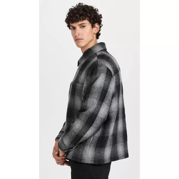 FRAME Mens Plaid Wool JacketGrey