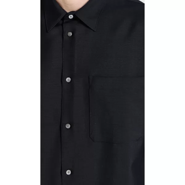 FRAME Mens Wool Blend Relaxed ShirtNavy