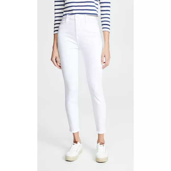 FRAME Womens Ali High Rise Cigarette JeansBlanc