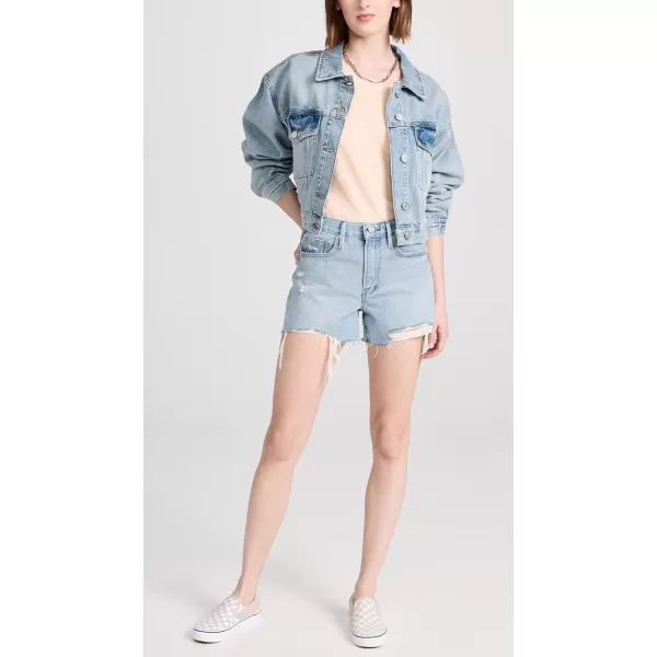 FRAME Womens Le Brigette Shorts Raw AfterLegacy Baines