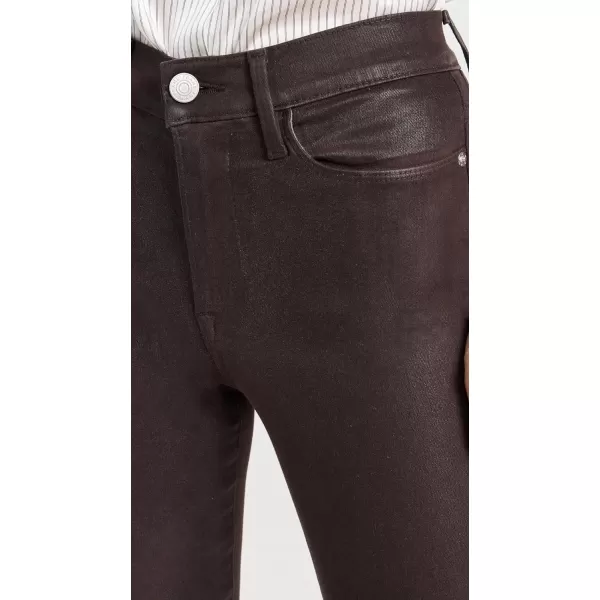 FRAME Womens Le High Flare JeansEspresso Coated