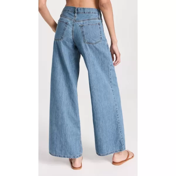 FRAME Womens Le Mid Wide Leg JeansHappy Indigo