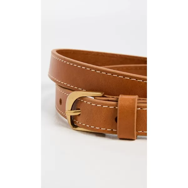 FRAME Womens Petit Twist Buckle BeltCuoio