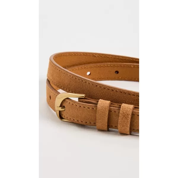 FRAME Womens Petit Twist Buckle BeltTan