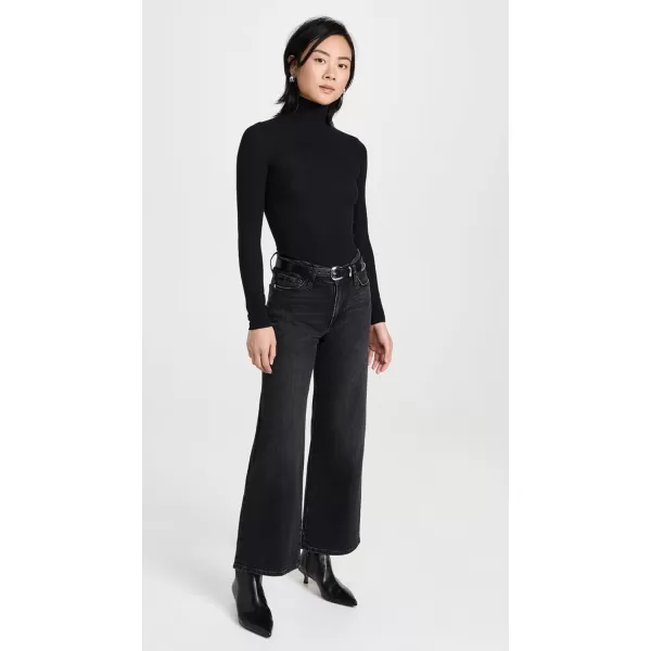 FRAME Womens Rib TurtleneckNoir