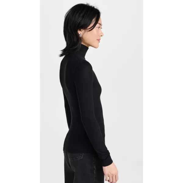 FRAME Womens Rib TurtleneckNoir