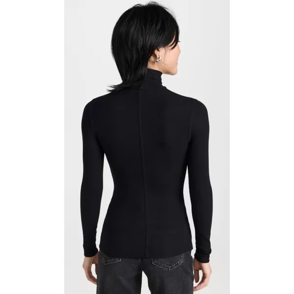 FRAME Womens Rib TurtleneckNoir