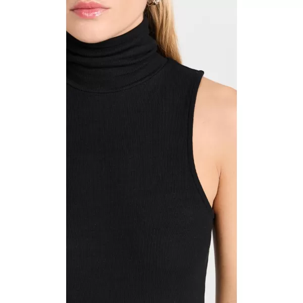 FRAME Womens Sleeveless Mockneck TopBlack