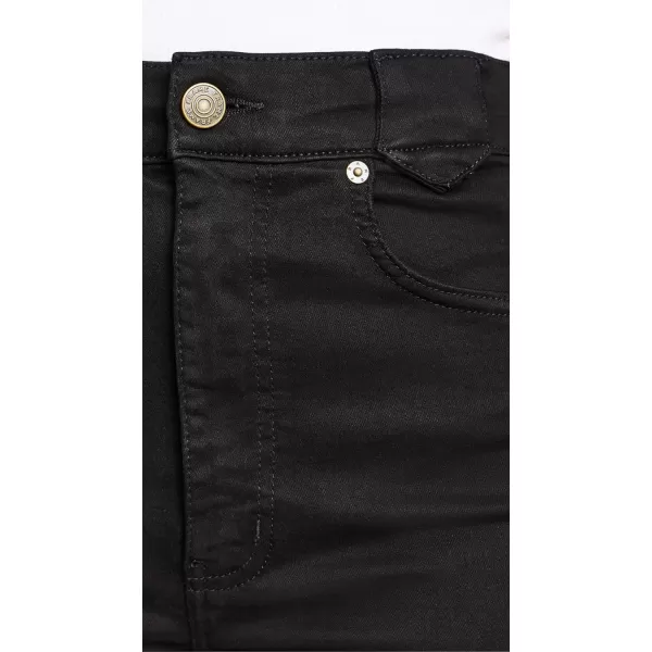 FRAME Womens The Snapped Denim LeggingsBlack