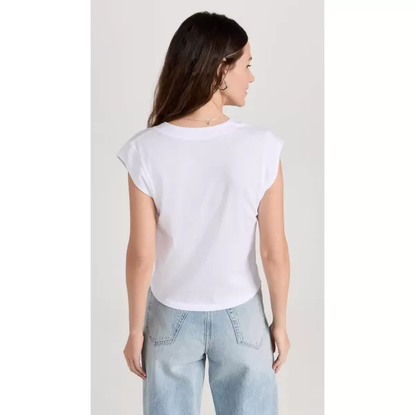 FRAME Womens V Neck TeeBlanc