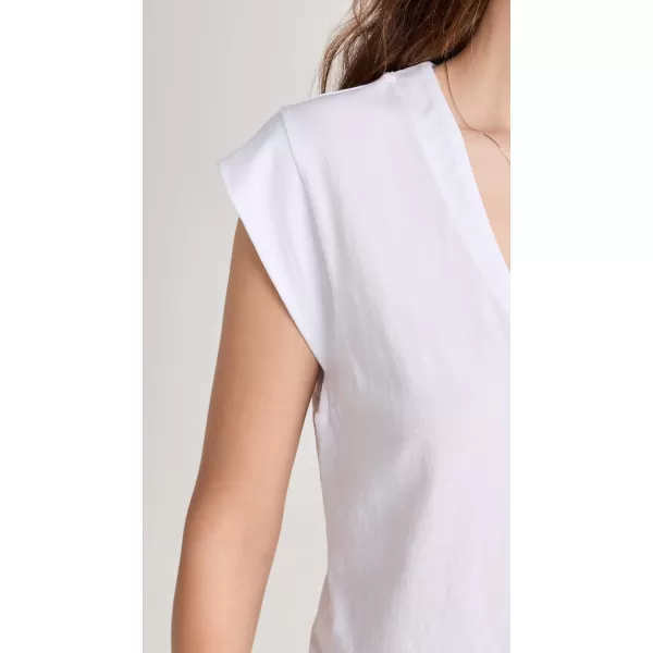 FRAME Womens V Neck TeeBlanc