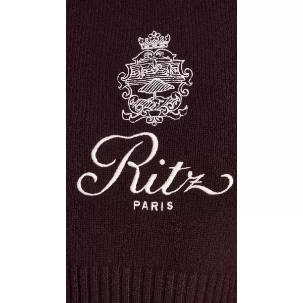 FRAME Womens x Ritz Paris Cashmere SweaterBordeaux