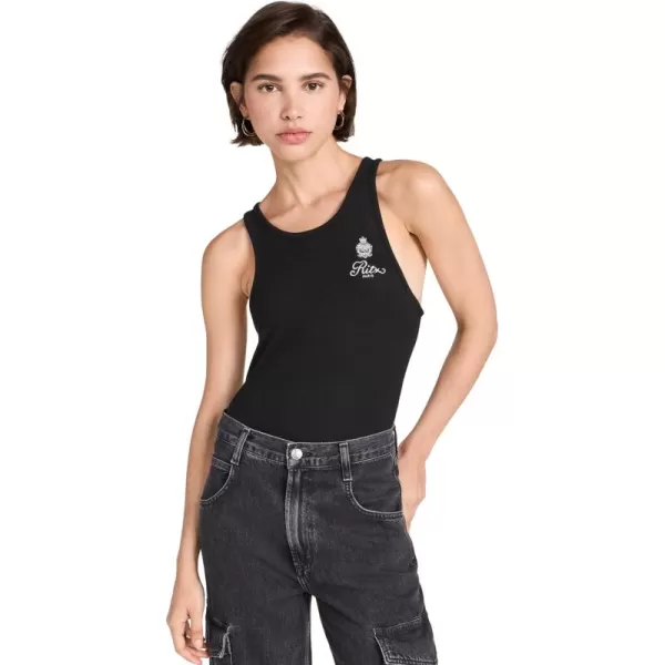 FRAME Womens x Ritz Paris Rib TankBlack