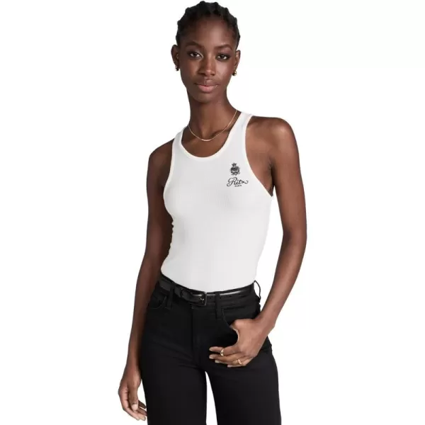 FRAME Womens x Ritz Paris Rib TankWhite