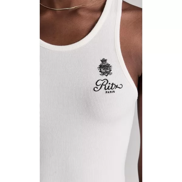 FRAME Womens x Ritz Paris Rib TankWhite