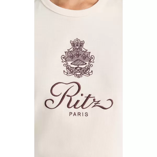 FRAME Womens x Ritz Paris Shrunken TeeCream