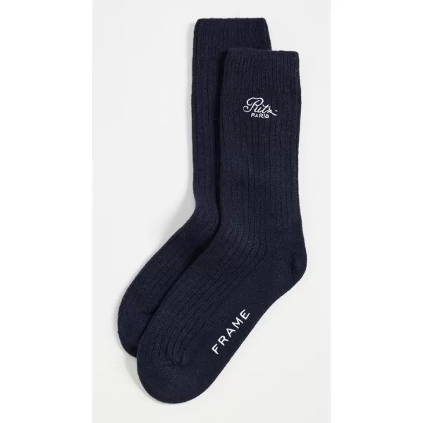 FRAME Womens x Ritz Paris SocksNavy Multi