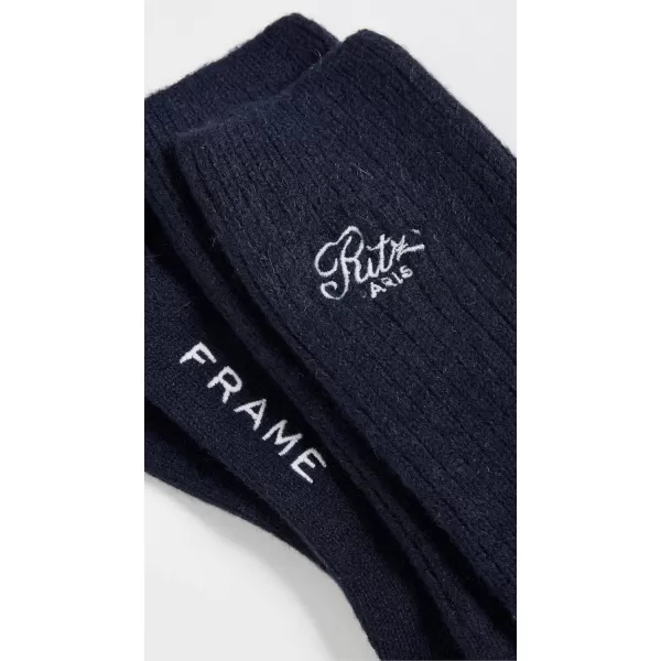 FRAME Womens x Ritz Paris SocksNavy Multi