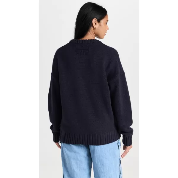 FRAME Womens x Ritz Paris Unisex Cashmere SweaterNavy