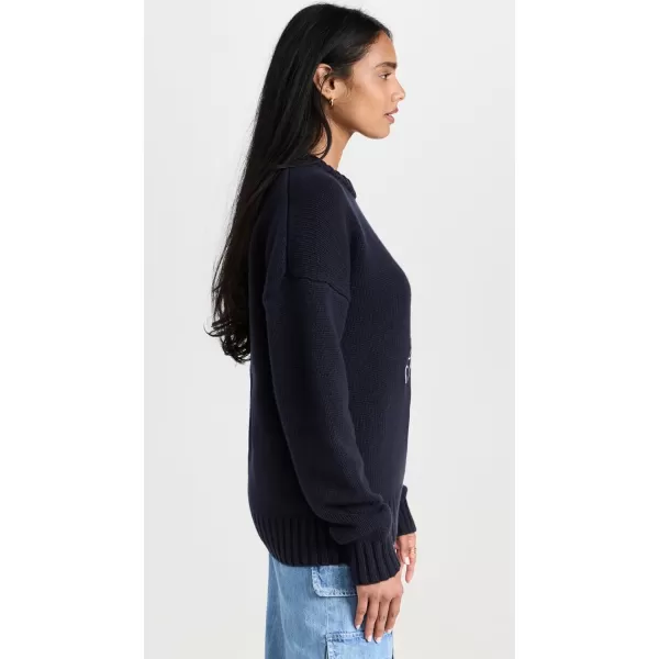 FRAME Womens x Ritz Paris Unisex Cashmere SweaterNavy