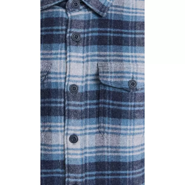 Faherty Mens High Pile Fleece Lined Wool CPOMountain Mist Plaid