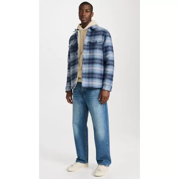 Faherty Mens High Pile Fleece Lined Wool CPOMountain Mist Plaid