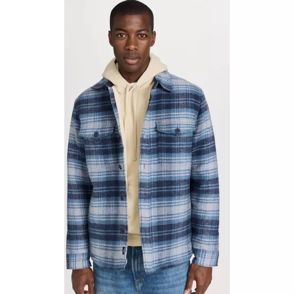 Faherty Mens High Pile Fleece Lined Wool CPOMountain Mist Plaid