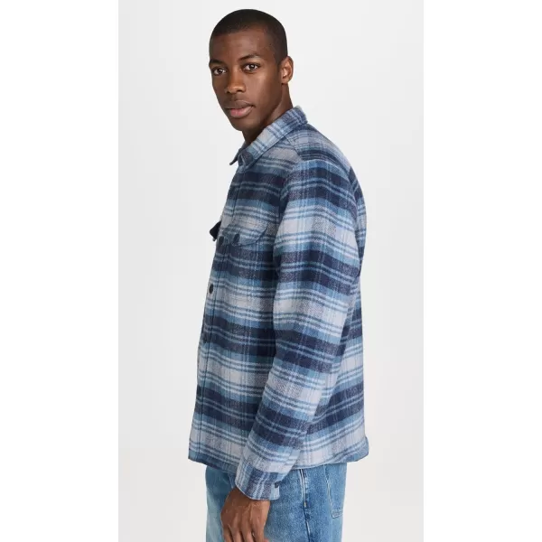 Faherty Mens High Pile Fleece Lined Wool CPOMountain Mist Plaid