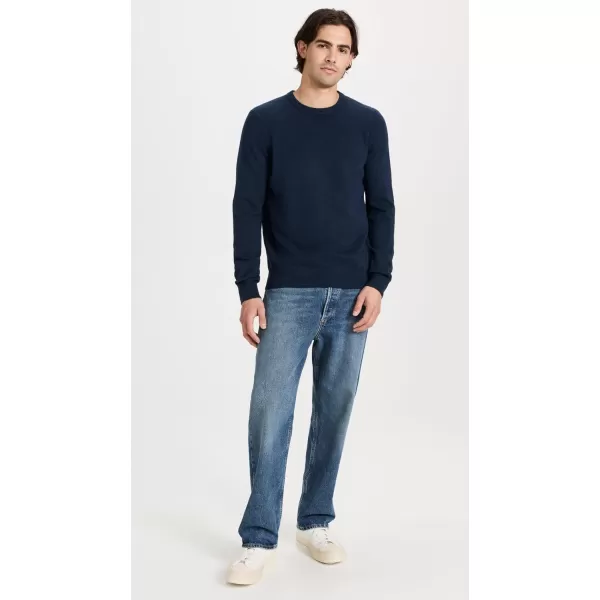 Faherty Mens Jackson Crew SweaterNavy Heather