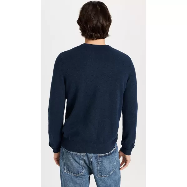 Faherty Mens Jackson Crew SweaterNavy Heather