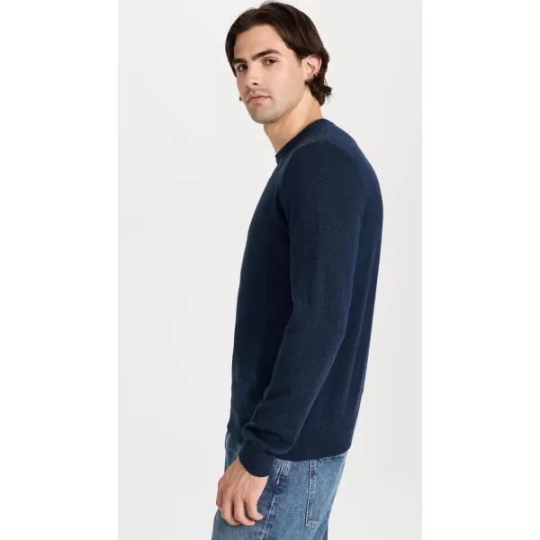 Faherty Mens Jackson Crew SweaterNavy Heather