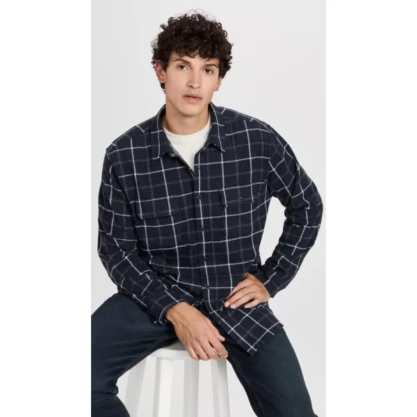 Faherty Mens Legend Sweater ShirtLow Rider Blue