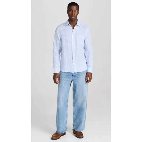 Faherty Mens Linen Laguna ShirtSummer Classic Stripe