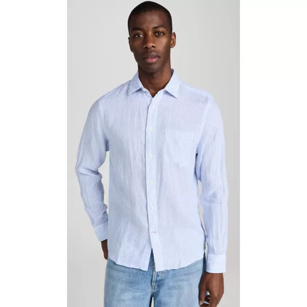 Faherty Mens Linen Laguna ShirtSummer Classic Stripe