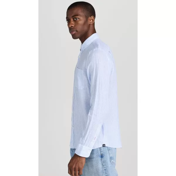 Faherty Mens Linen Laguna ShirtSummer Classic Stripe