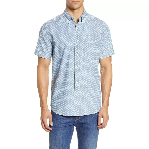 Faherty Mens Stretch Playa ShirtFish Scale Redux