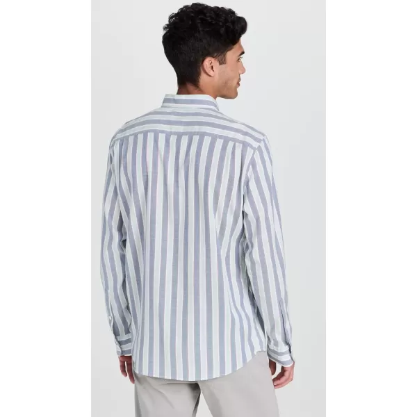 Faherty Mens Supima Oxford ShirtCoastal Skies Stripe