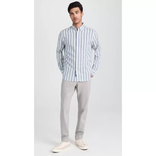 Faherty Mens Supima Oxford ShirtCoastal Skies Stripe