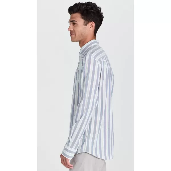 Faherty Mens Supima Oxford ShirtCoastal Skies Stripe