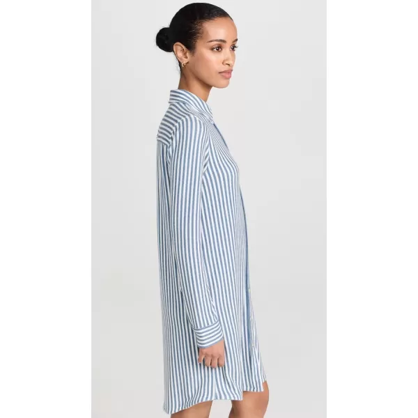 Faherty Womens Legend Sweater DressNavy Blazer Stripe