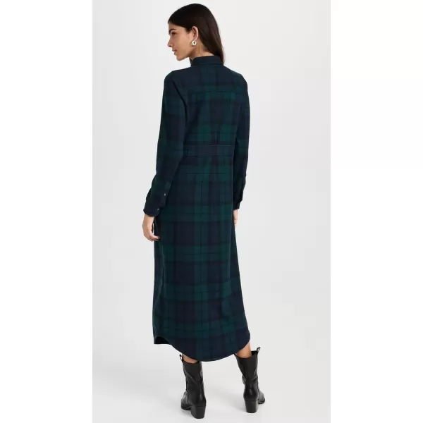 Faherty Womens Legend Sweater Maxi DressBlackwatch Plaid