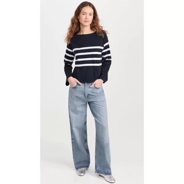 Faherty Womens Sport Jersey TeeCape May Stripe