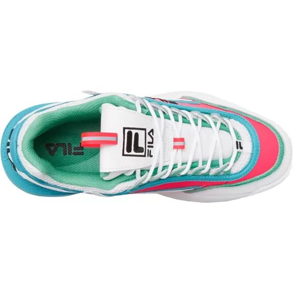 Fila Ray Tracer 2 Nxt Mens SneakerWhiteDiva PinkScuba Blue