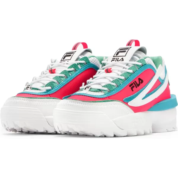 Fila Ray Tracer 2 Nxt Mens SneakerWhiteDiva PinkScuba Blue