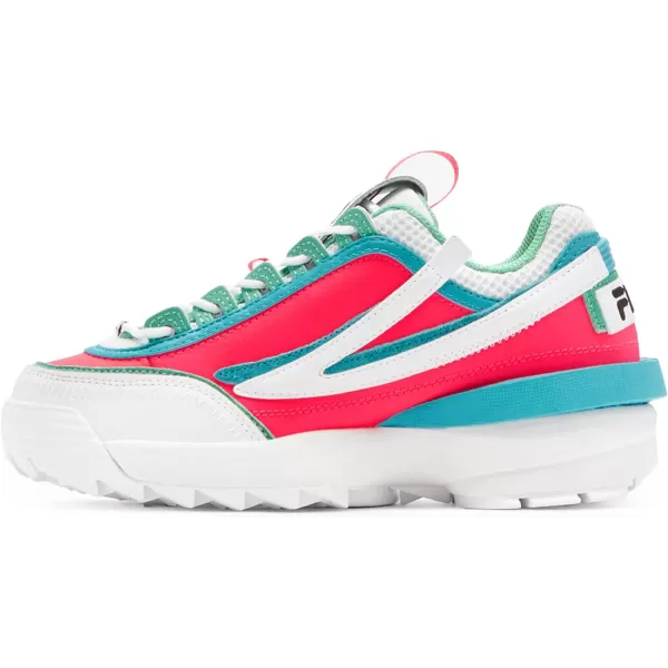 Fila Ray Tracer 2 Nxt Mens SneakerWhiteDiva PinkScuba Blue